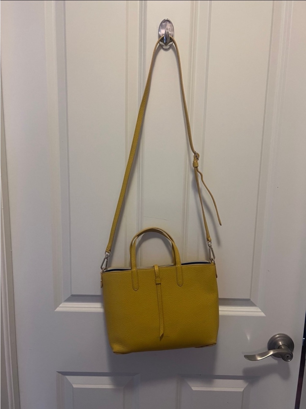 Draper James Yellow leather mini tote